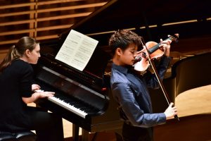 Young artists series at Bowdoin Festival, violin and piano