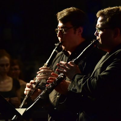 Two clarinet fellows perform at the Bowdoin International Music Festival