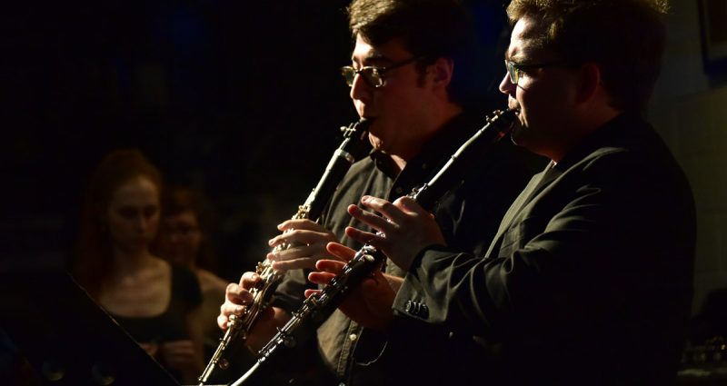 Two clarinet fellows perform at the Bowdoin International Music Festival