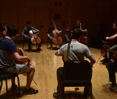 Cellist Amir Eldan Studio Class