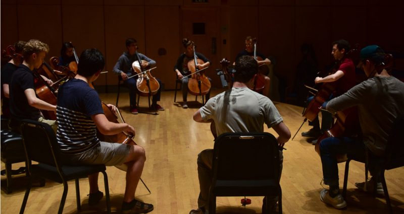 Cellist Amir Eldan Studio Class