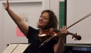 Violist Carol Rodland teaching