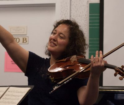 Violist Carol Rodland teaching