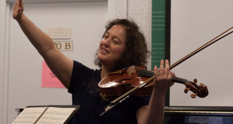 Violist Carol Rodland teaching