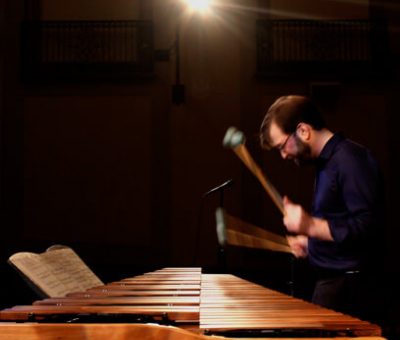 Percussionist Luke Rinderknecht