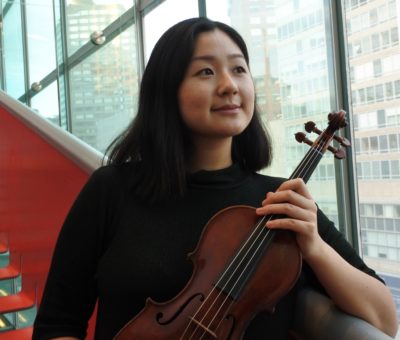 Photo of violin fellow Ashley Yoon.