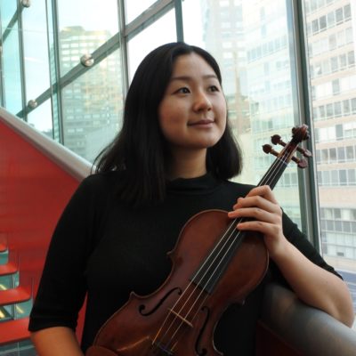 Photo of violin fellow Ashley Yoon.