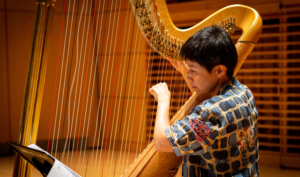 Photo of harp faculty June Han.