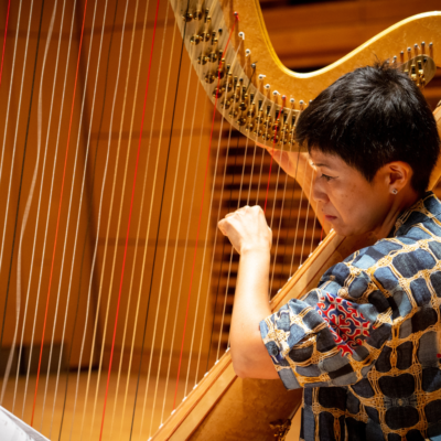 Photo of harp faculty June Han.