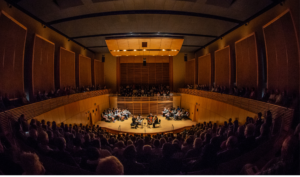 Photo of faculty performing in Studzinski Recital Hall.