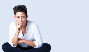 Photo of composer Elizabeth Ogonek.