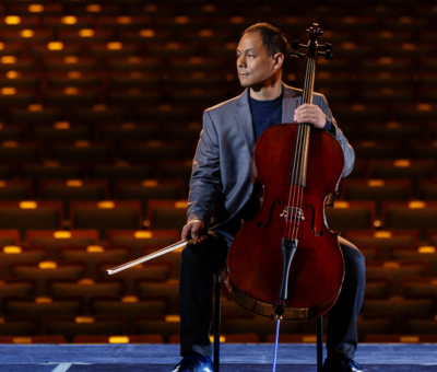 Photo of cellist Bion Tsang